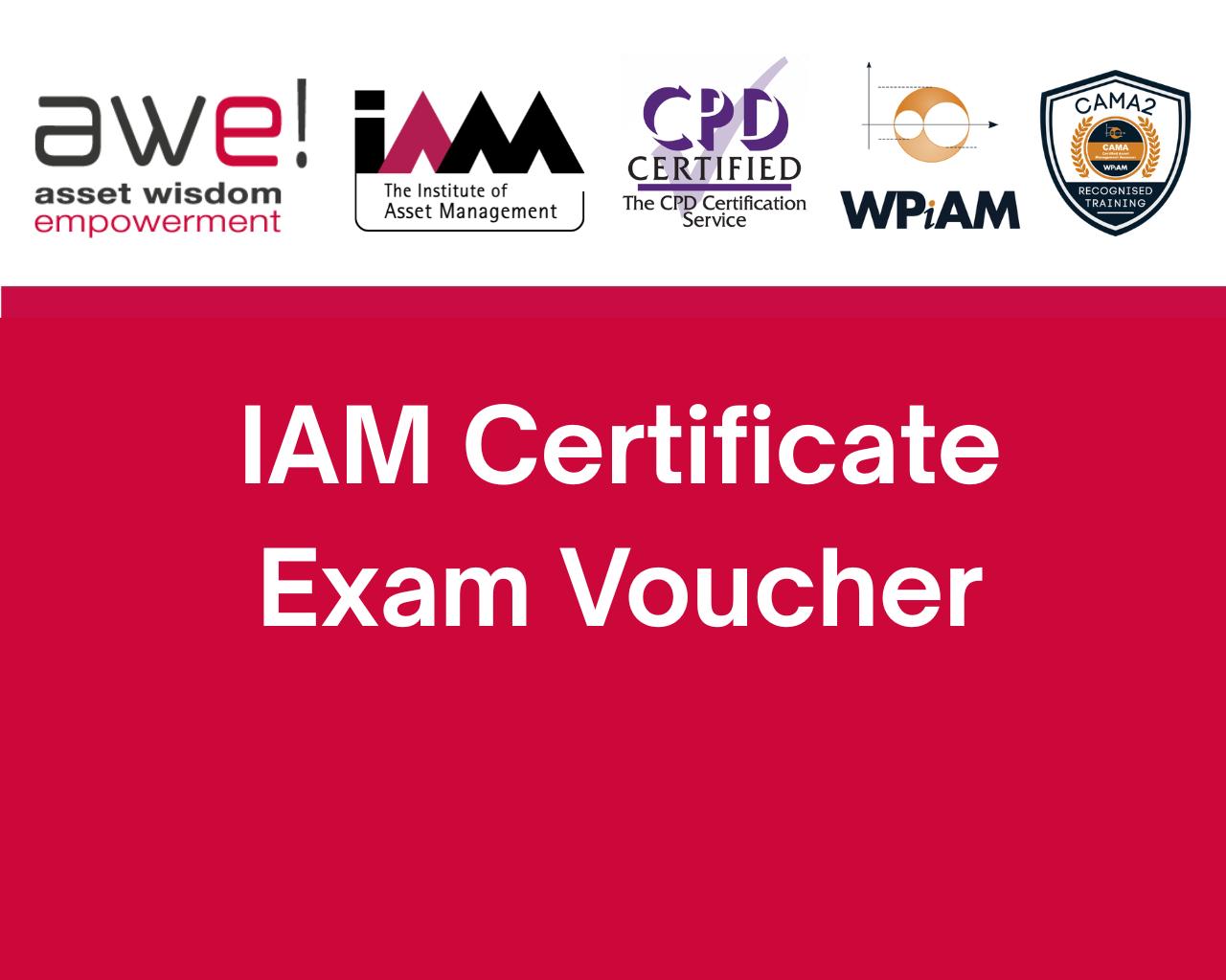 Voucher for The IAM Certificate Examination