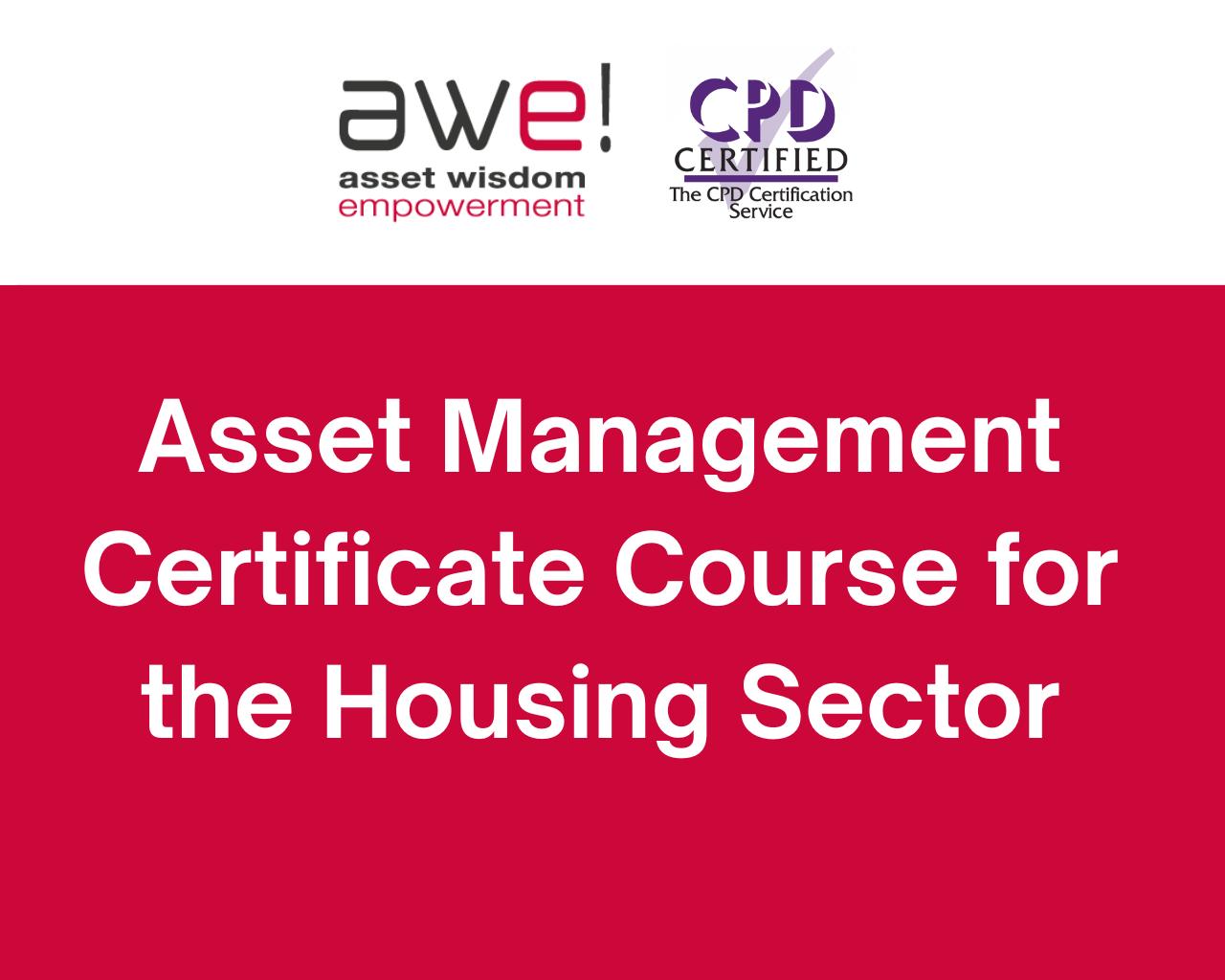 Asset Management Certificate Course for Housing
