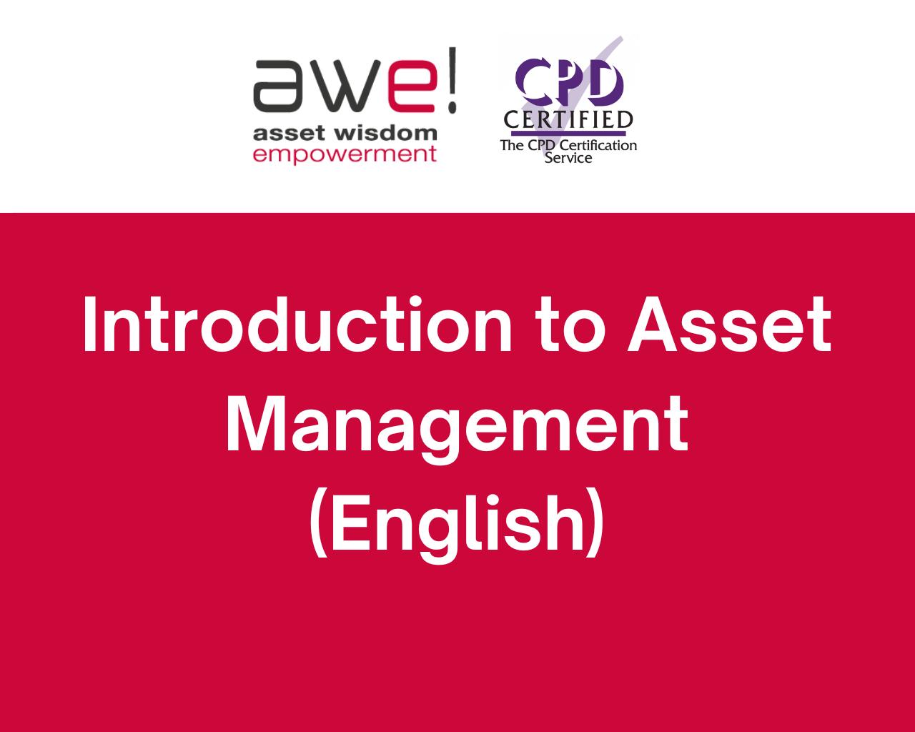 Asset Management Introductory Course - English